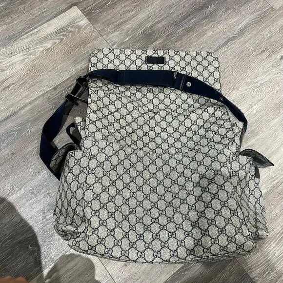 Gucci GG Monogram Navy Diaper Bag - Picture 2 of 12